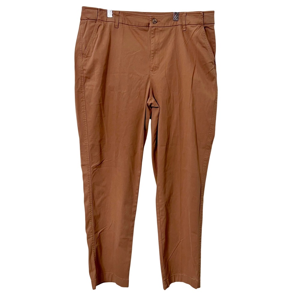 Coldwater Creek Women's Size 18 Cotton Blend Twill Pants Tan Brown